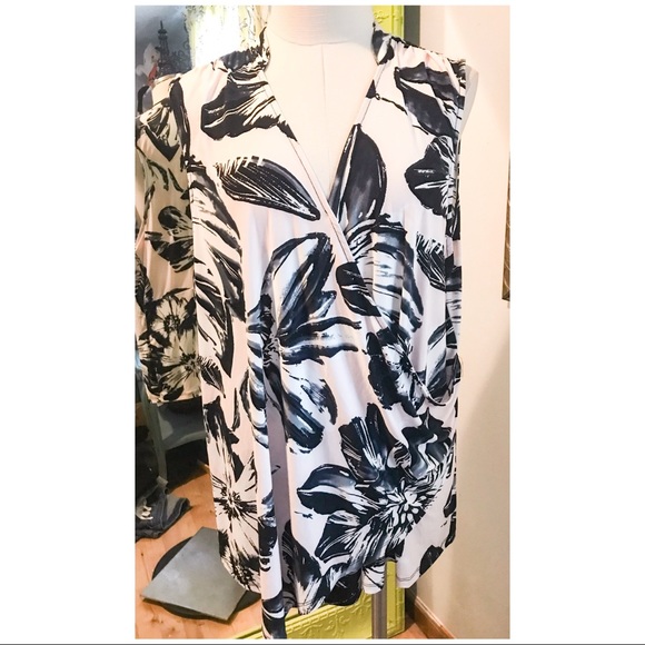 INC International Concepts Tops - 🏵INC FAUX WRAP TUNIC ~ NWOT